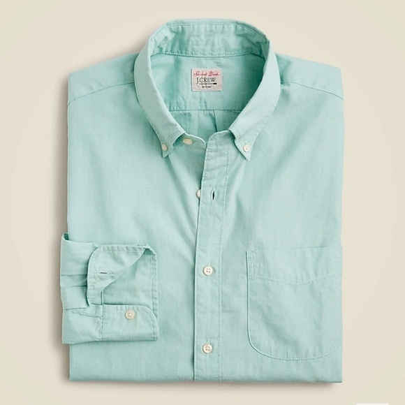 J crew meadowbrook end on end Secret Wash cotton poplin shirt - Picture 1 of 2